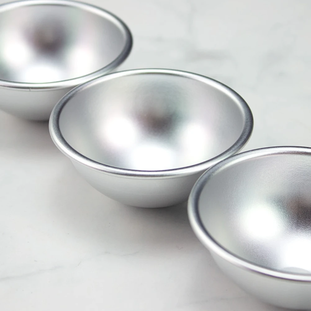 

6 Pcs Baking Mold Aluminum Alloy Cake Pan Ice Cream Pudding Kitchen Bakeware Compact Light Non Stick Easy Demould Heat