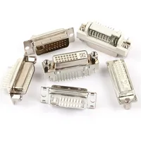 2 uds DVI24 + 5 cable de soldadura macho/hembra conector de DVI-I conector hembra doblado 90/180 grados DVI adaptador Terminal de enchufe