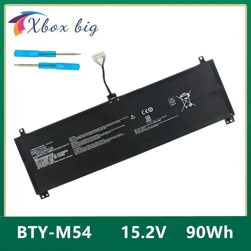 BTY-M54 Laptop Battery For MSI Creator Z16 A11UE A12UET Z16P B12UGS Z17 A12UHST A12UHT HX Studio MS-17N2 15G3 Creator Z17HX Z16
