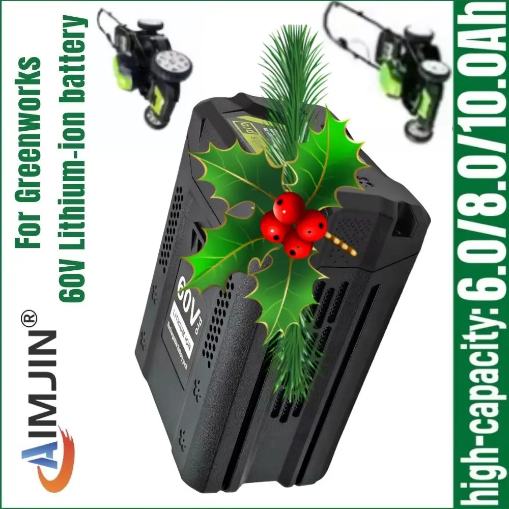 

For Greenworks High Power 60V 8.0Ah Shop Rechargeable Battery Suitable for Brushless Lawn Mowing