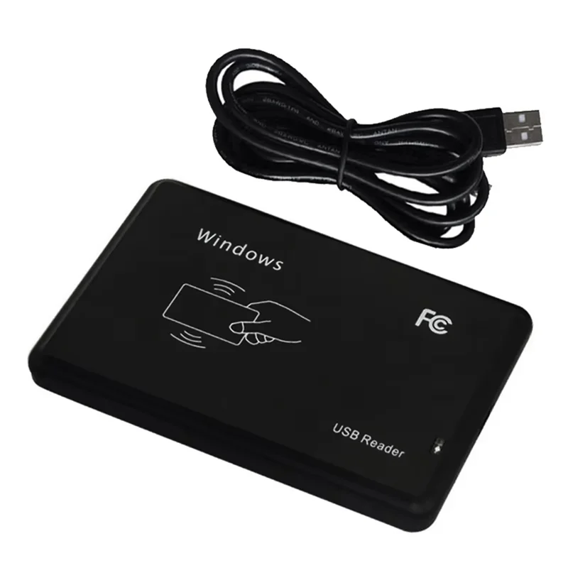 

-A20Z USB RFID-считыватель 125 кГц EM4100 ID Бесконтактная чувствительность Считыватель смарт-карт TK4100 Поддержка оконной системы RFID-считыватель