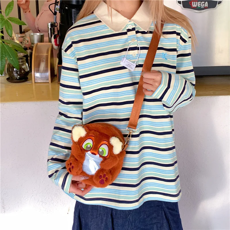 Kawaii New Disney Judy Crossbody Bag Cute Rabbit Cartoon Shoulder Bag with Transparent Pocket Cute Character Wallet for Girls