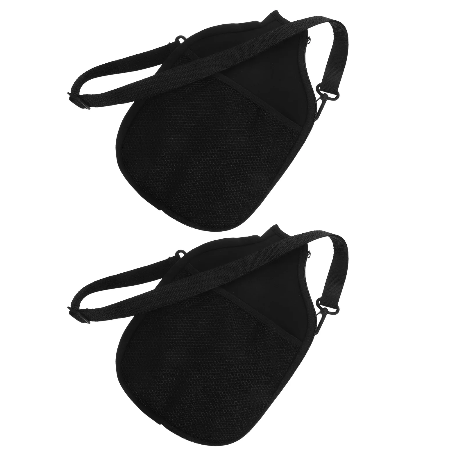 2Pcs Waterproof Neoprene Paddle Cover Protective Case for Pickleball Table Tennis Racket Mesh Storage Pocket Portable Sleeve