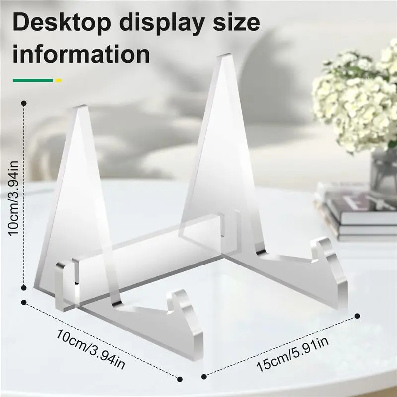 HOTTURE Vinyl Record Storage Holder Acrylic Record Display Stand Portable Book Display Stand - view 6