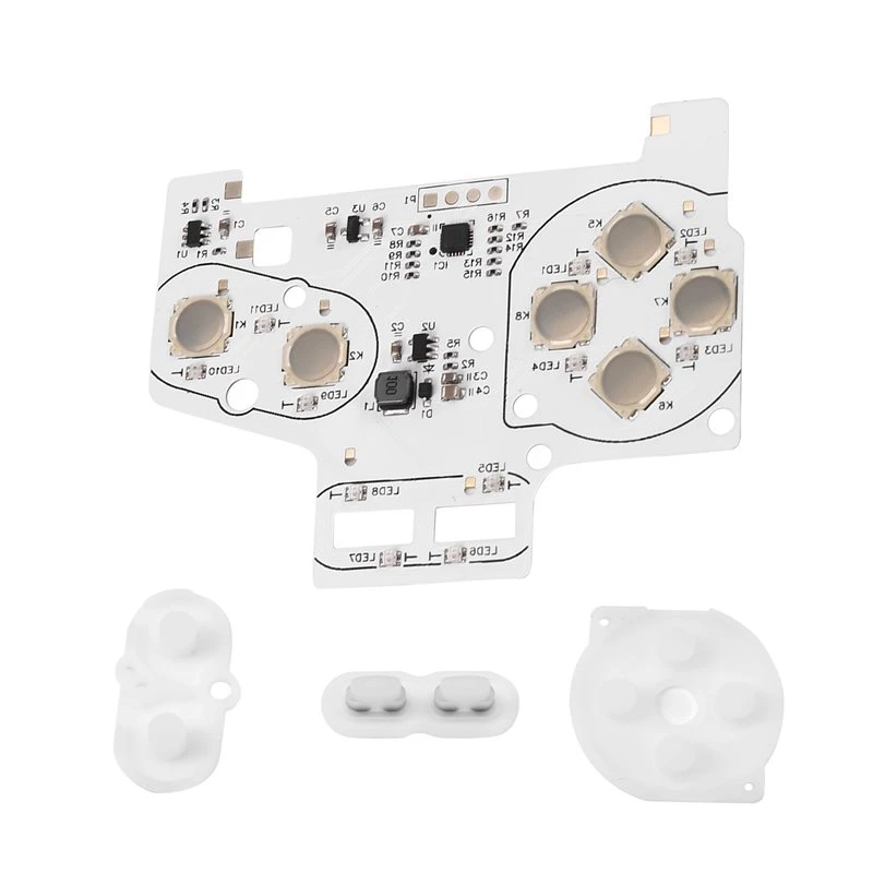 A46U RGB Custom Color Matching RGB Light Pot Piece Integrated Metal Button Spring For GAMEBOY GBC Button Light