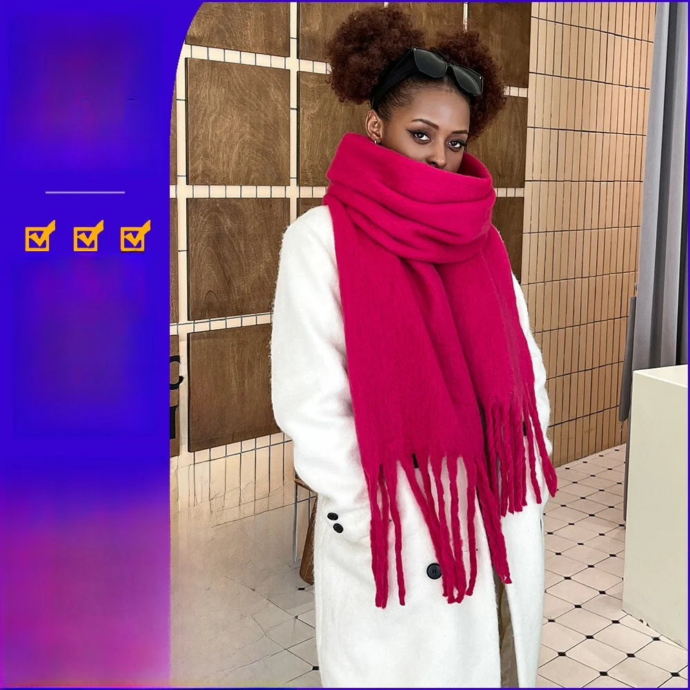 

Женский зимний модный многоцветный шарф Camere, универсальный теплый шарф Sli Accory для всех сезонов