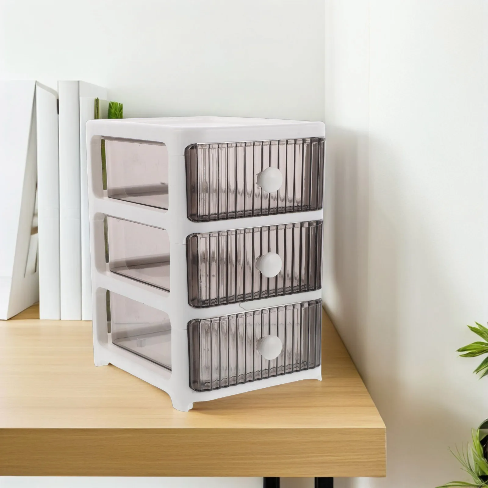 3 Tier Transparent Drawer Organizer For Makeup Storage Box Organizer Desktop Bathroom Countertop Multilayer Clear