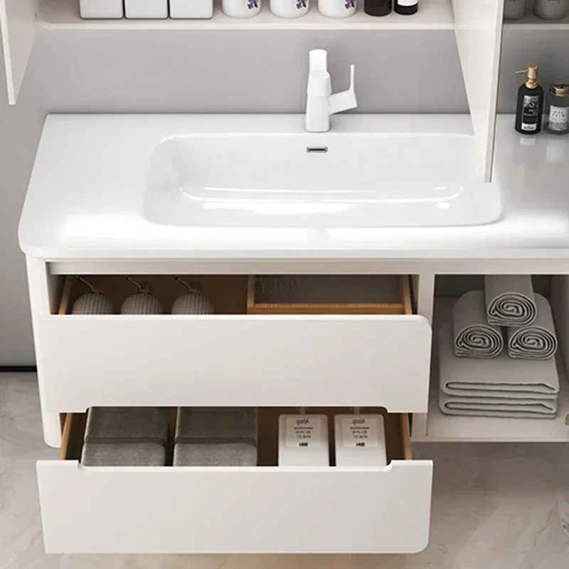 Estante de almacenamiento para fregaderos de baño, archivadores de cocina, muebles estrechos de pared, suelo de toalla de lujo de madera, esquina multiusos