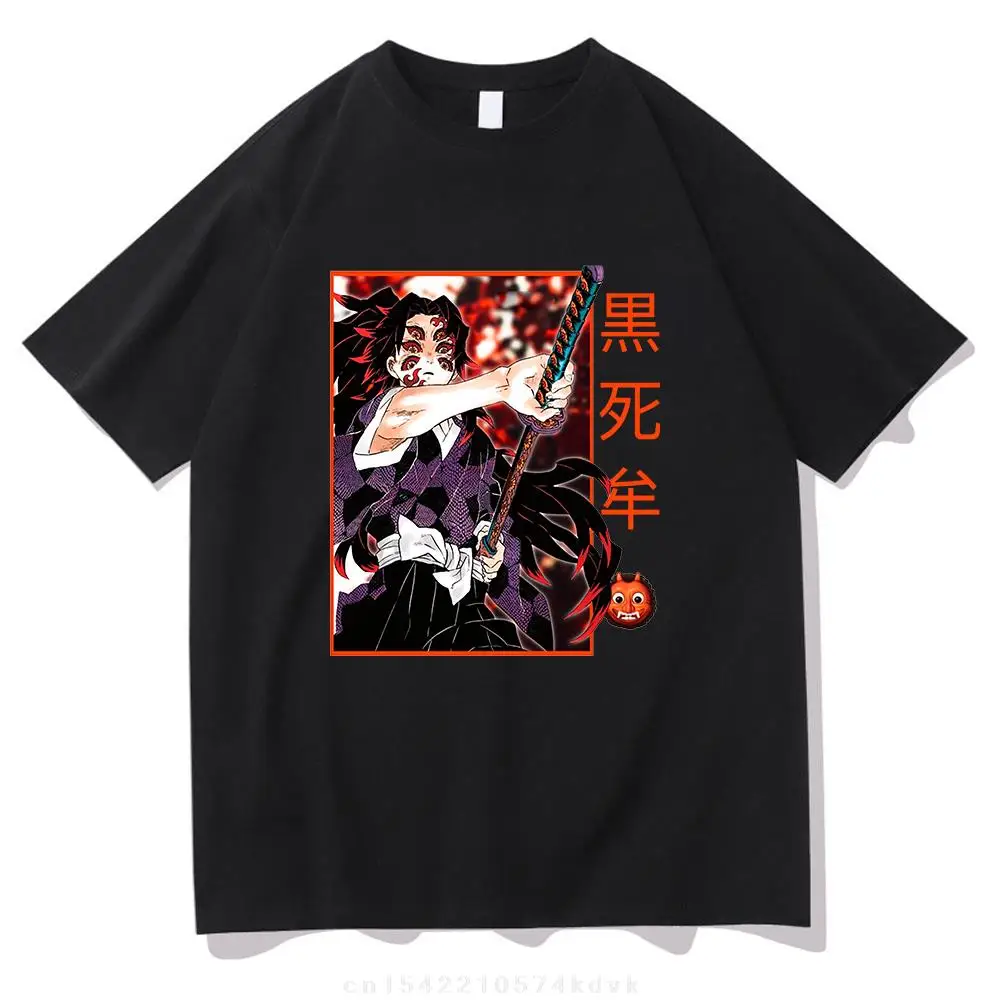 Demon Slayer Muichiro Tokito T-shirt Summer T Shirts Kokushibo Clothes Sudaderas Men/women Hip Hop Sweatshirts Cotton Tee Shirt