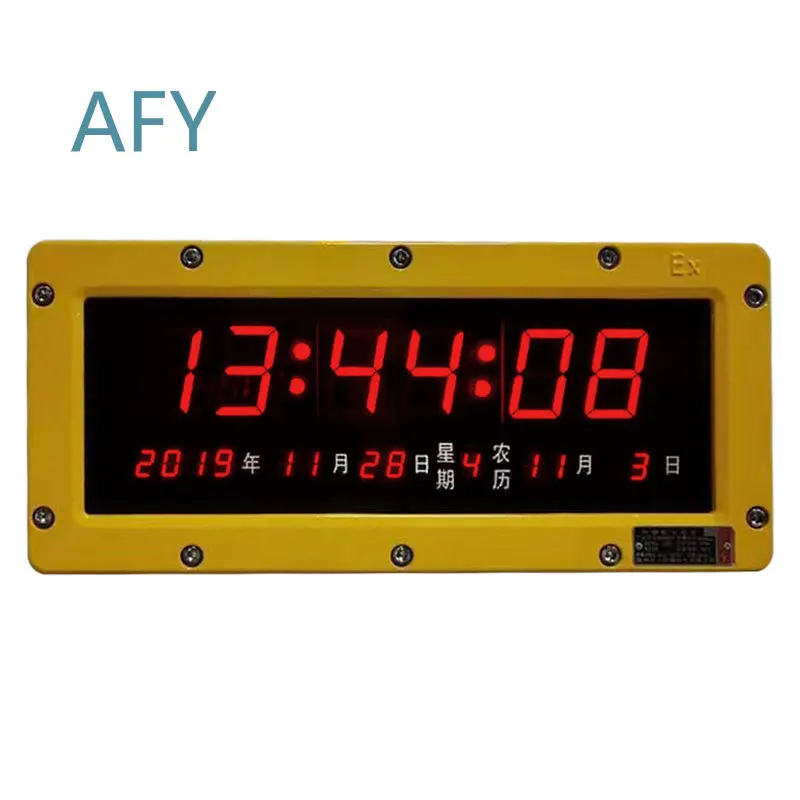 Dustproof Explosion Proof Smart Clock for Digital Wall Clocks Perpetual Calendar Timer Large Screen Synchronized Timepiece