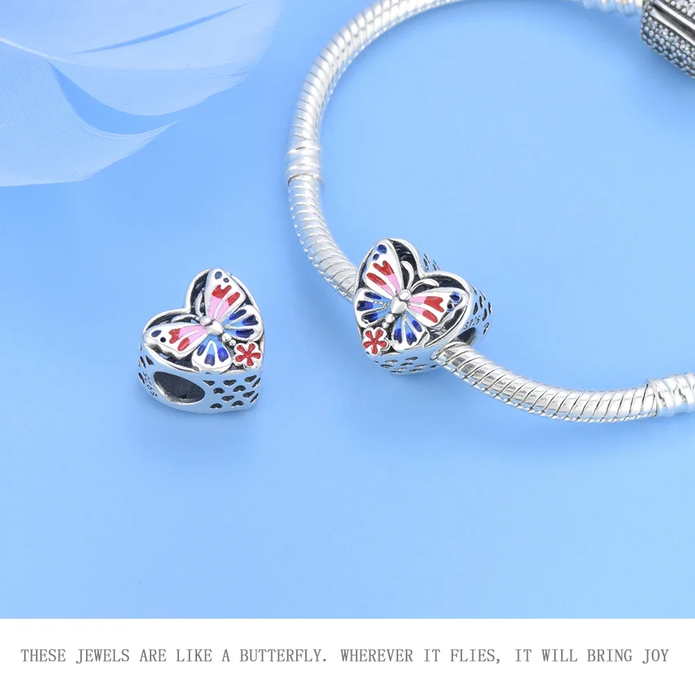 PANQDIY 925 Sterling Silver Turtle Beads Crab Pendant Angel Baby Bottle Stroller Charm For Original Bracelet Accessories Gift