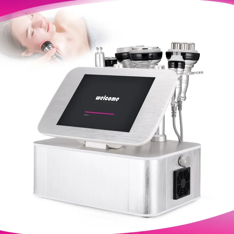

UNOISETION 6-in-1 40Khz Cavitation Fat Burning Machine with RF Vacuum Micro Current for Face Lifting Body Shaping Physiotherapy