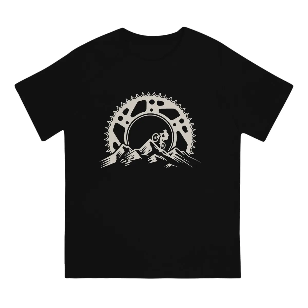 Bicycle Man TShirt Mountain Bike Gear Sunset Downhill Mtb Biking Distinctive T Shirt Harajuku Streetwear Hipster