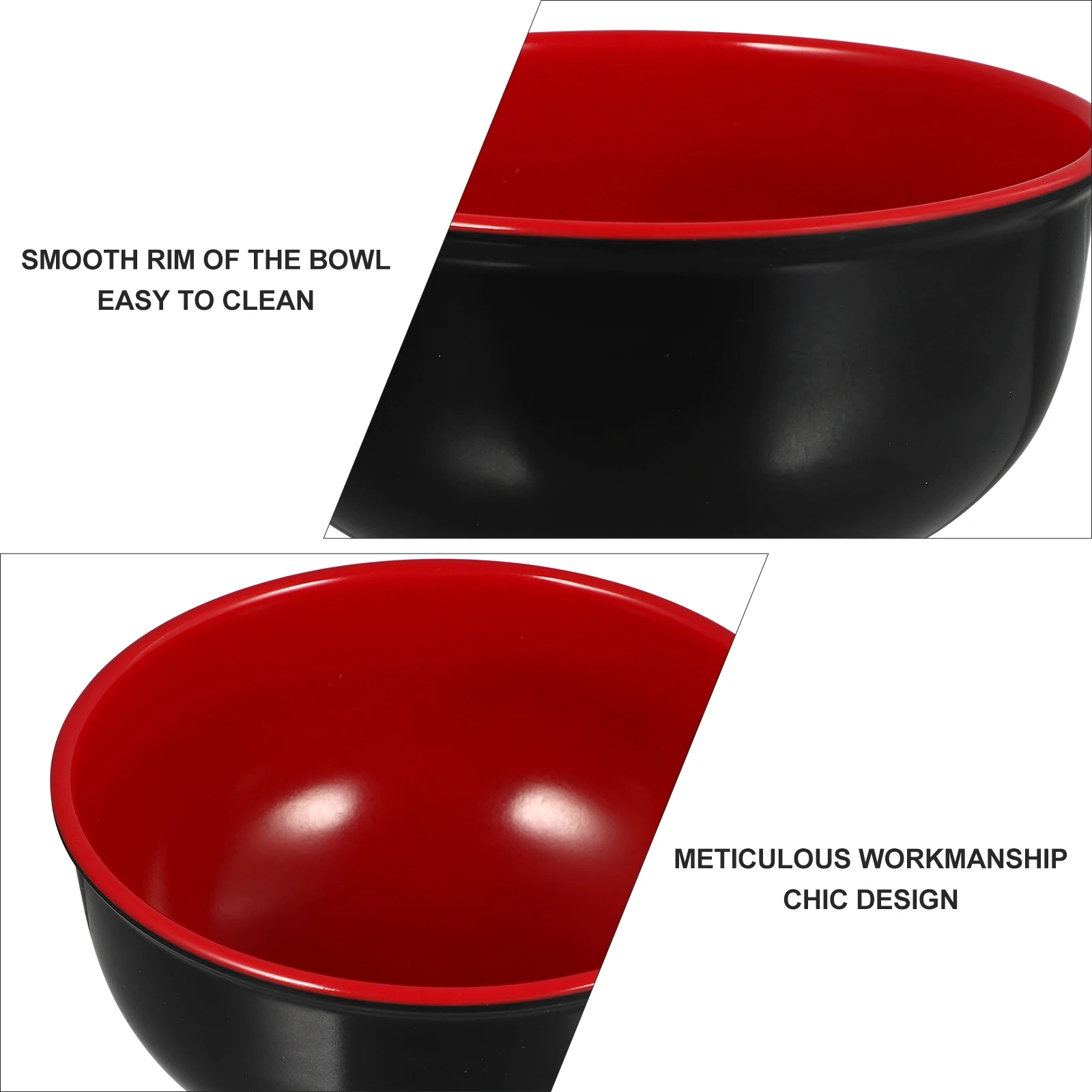 

4 Pcs Ramen Bowl Soup Bowls Japanese Creative Rice Japanese-style Cute Noodle Melamine