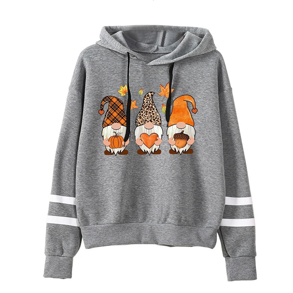 Fall Gnomes Hoodies Gnome Thankful Kawaii Clothes Fall Sweatshirt Thankful Pumpkin Sweatshirt Fall Sweatshirts