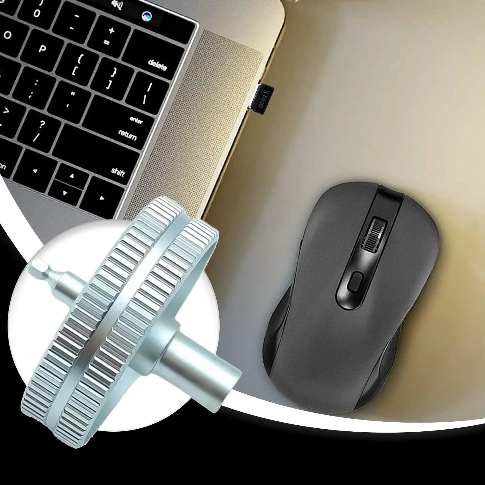 ล้อเลื่อนเมาส์ไร้สายสำหรับ Logitech G102 G304 G305 เมาส์ ล้อเลื่อนเปลี่ยนทดแทน ล้อเลื่อนเมาส์อะลูมิเนียมอัลลอยด์