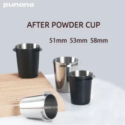 Punana Coffee Dosing Cup 51mm/53mm/58mm Stainless Steel Coffee Sniffing Mug Powder Feeder Part Coffee Machine DIY Tools