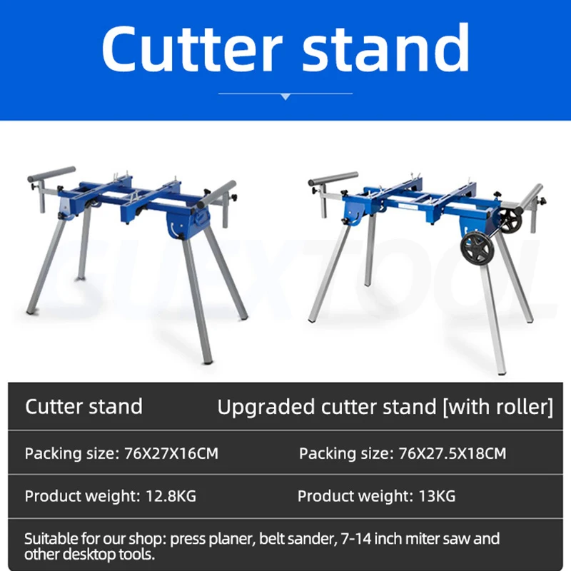 Aluminum Sawing Machine Cutting Saw Bracket Interface Aluminum Machine Workbench Woodworking Table Mobile Portable Bracket