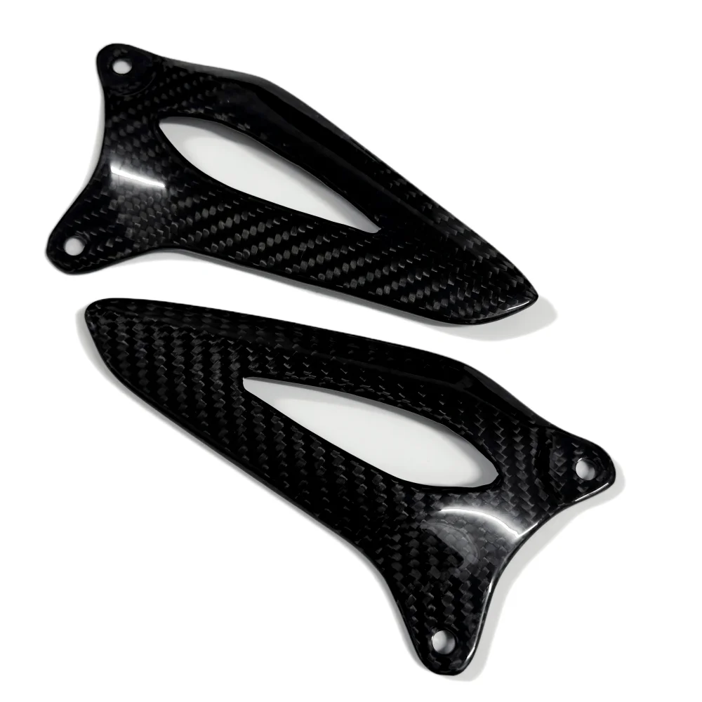 For Triumph Speed Triple 1200RS 1200RR 2021-2024 100％3K Carbon Fiber Motorcycle Accessories Heel Guard Plates Foot Rests