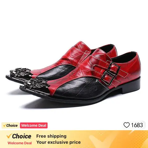 2026 Classic Men Luxury Business Shoes Derby Gentleman Honorable Oxford Mens Red,Black,White Men Party Shoes for Men Dress Shoes