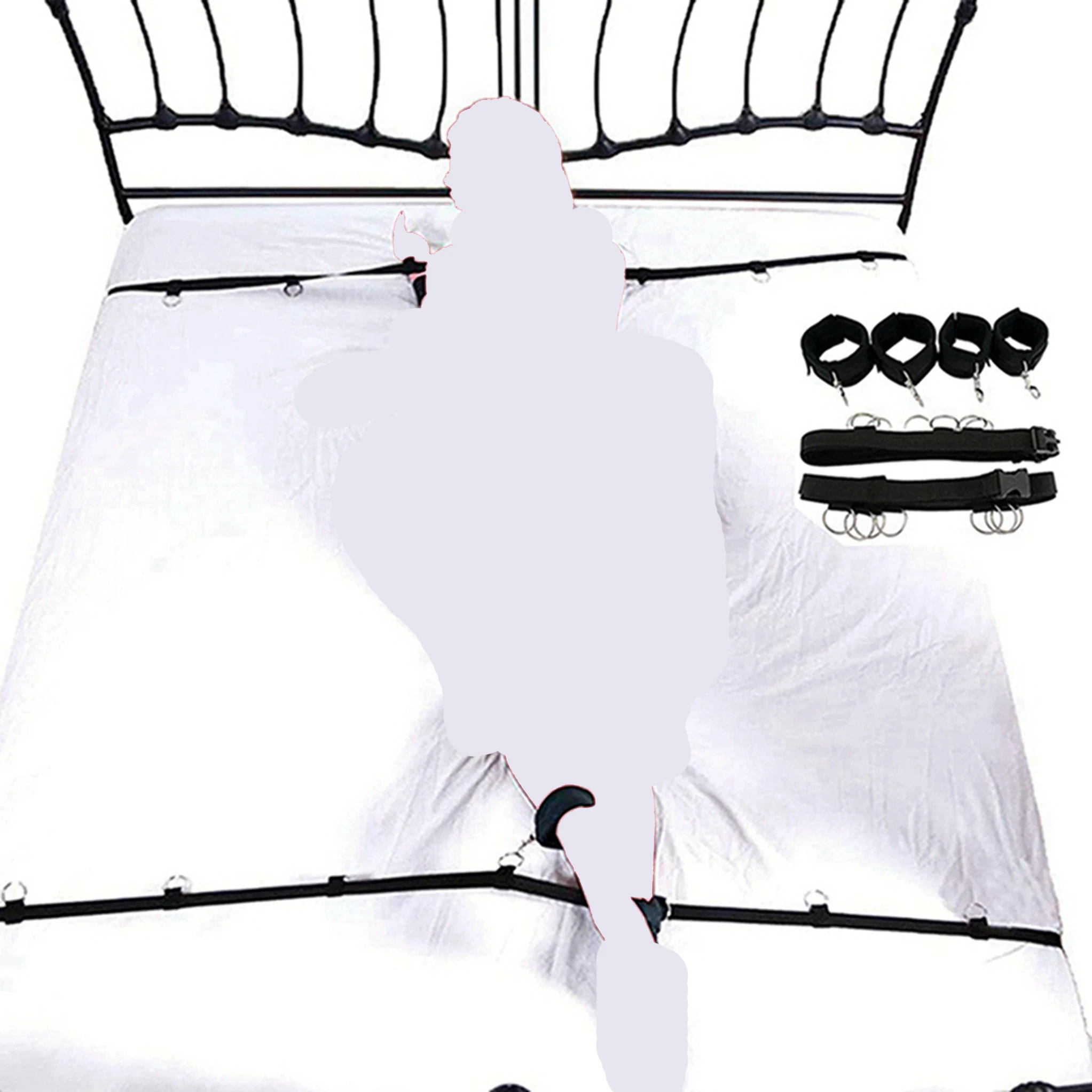 مجموعة ألعاب جنسية أفخم BDSM للأزواج ، مجموعة عبودية ، أصفاد ، ألعاب جنسية ، سوط ، هفوة ، المشابك الحلمة ، الملحقات الغريبة ، + 18 #2