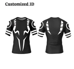 2024 Anime Jujutsu Kaisen 3D Print Compression Shirts for Men Gym Workout Fitness Undershirt Athletic Quick Dry T-Shirt Tees Top