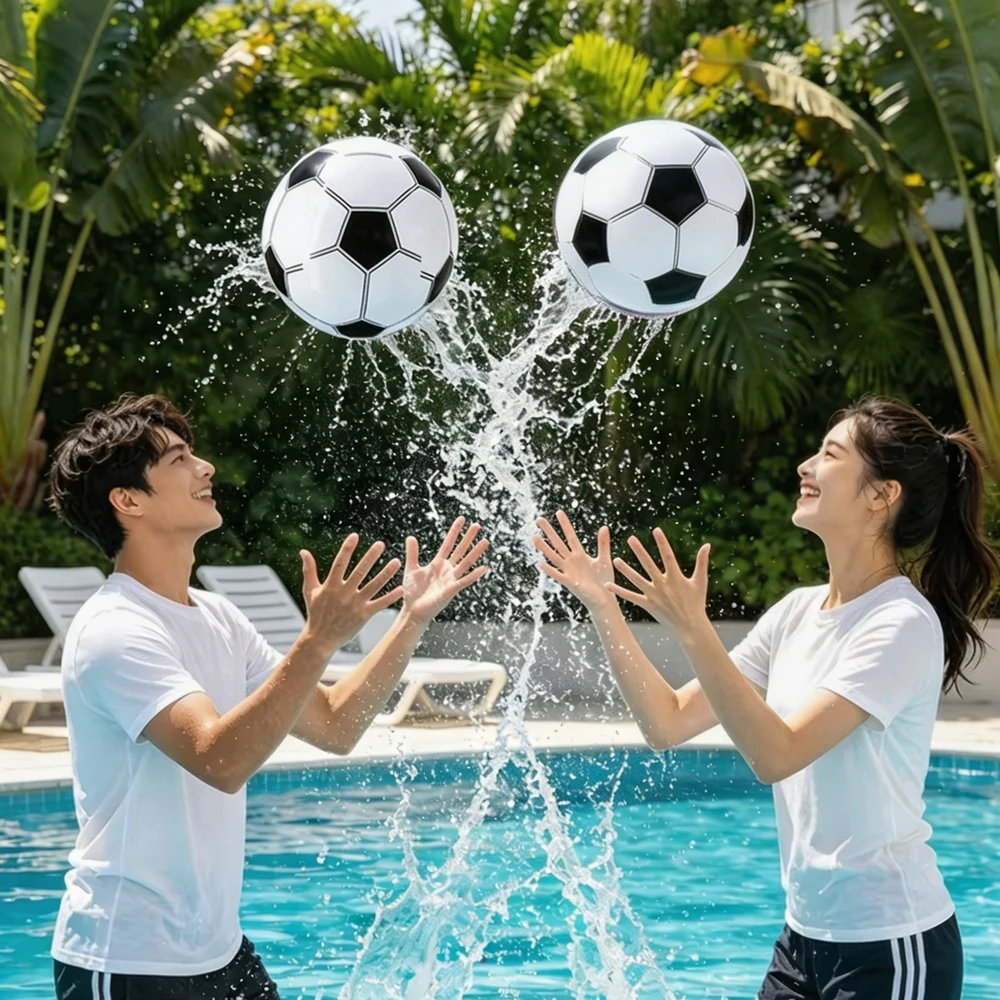 Inflatable Beach Soccer Ball PVC Inflatable Football Water Pool Toy for Children Adults Summer Outdoor Fun Play and Party Games - view 4