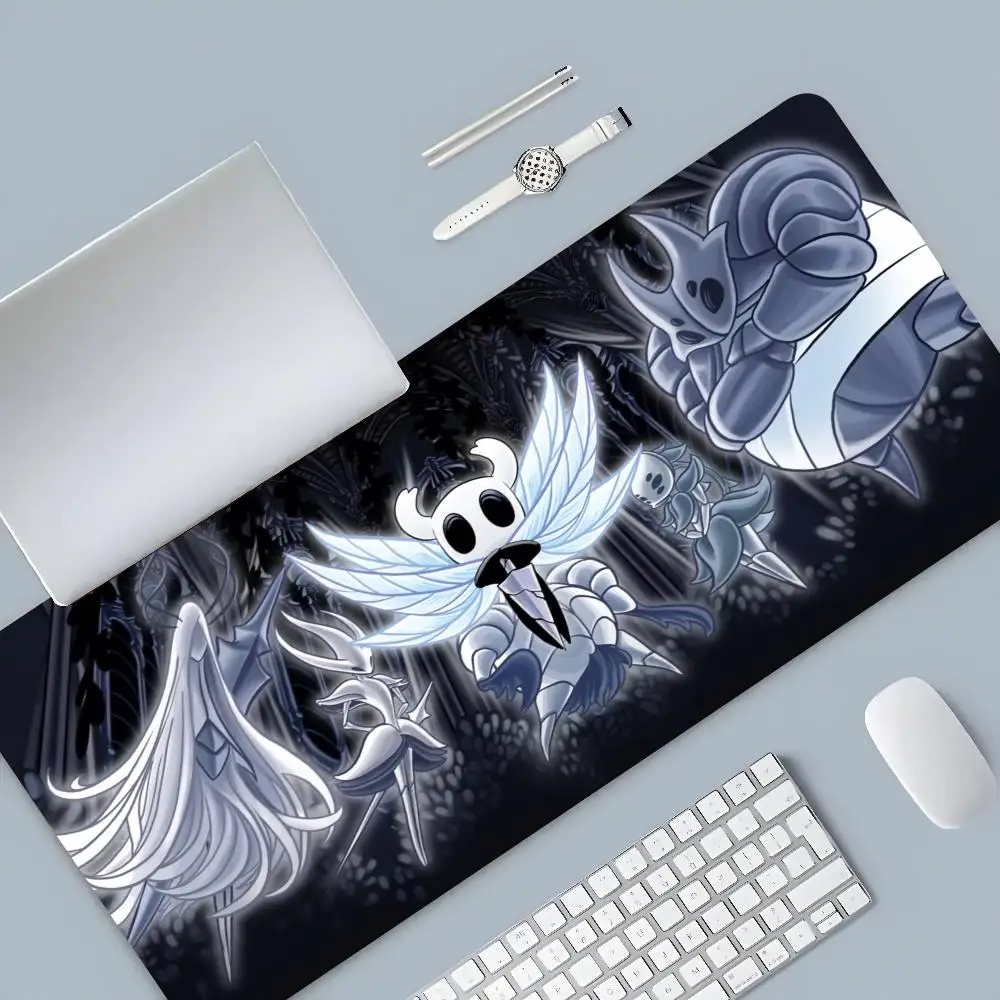 Bantalan Mouse Anime Ksatria berongga, alas Mouse meja besar untuk PC