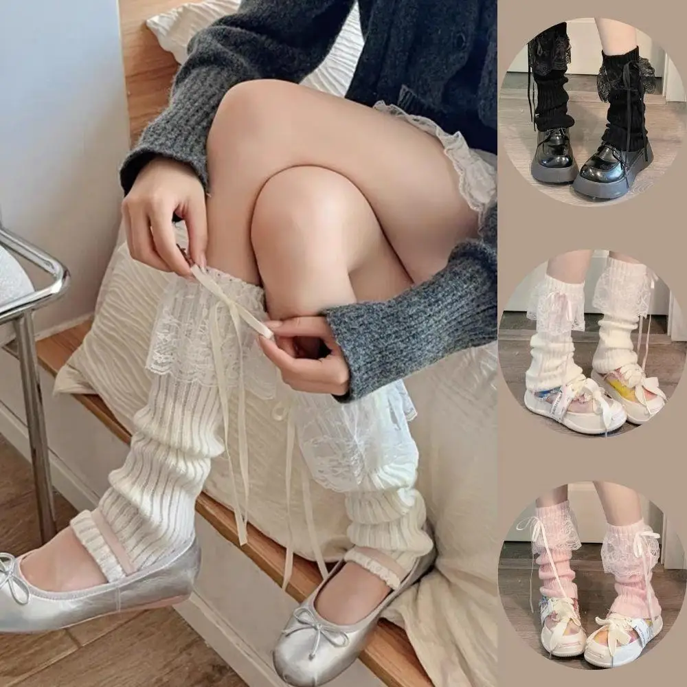 

Sweet High-quality Foot Warmers JK Bubble Socks JK Lolita Leg Warmer Spicy Girls JK Bubble Socks Knitted Foot Cover Crochet Sock