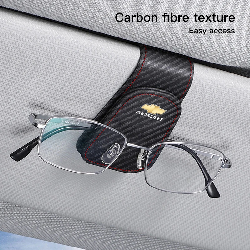 Car Glasses Sun Visor Box Auto Sunglasses Clip Card Accessories For Chevrolet Cruze Spark Captiva Suburban Silverado Camaro Corv