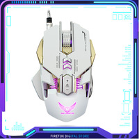 ZERODATE G9 Wired Mechanical Mouse Macro Definition Colorful Glow Laptop Desktop Computer Electronic Game Special Mouse for PUBG