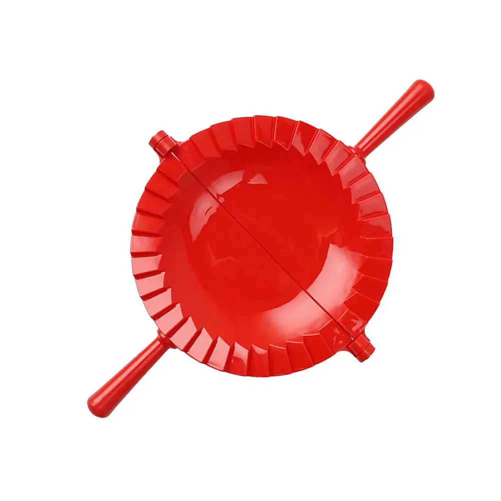 Hand Operated Pierogi Press for Pierogies Chinese Dumplings Empanadas Calzones Burritos Cookies 19x15x7cm Red PP Material