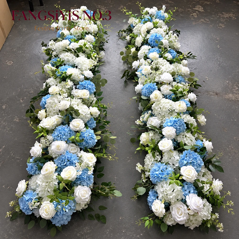 2m (78,74 inch) Witte en blauw - Table Runner recensie en prijs