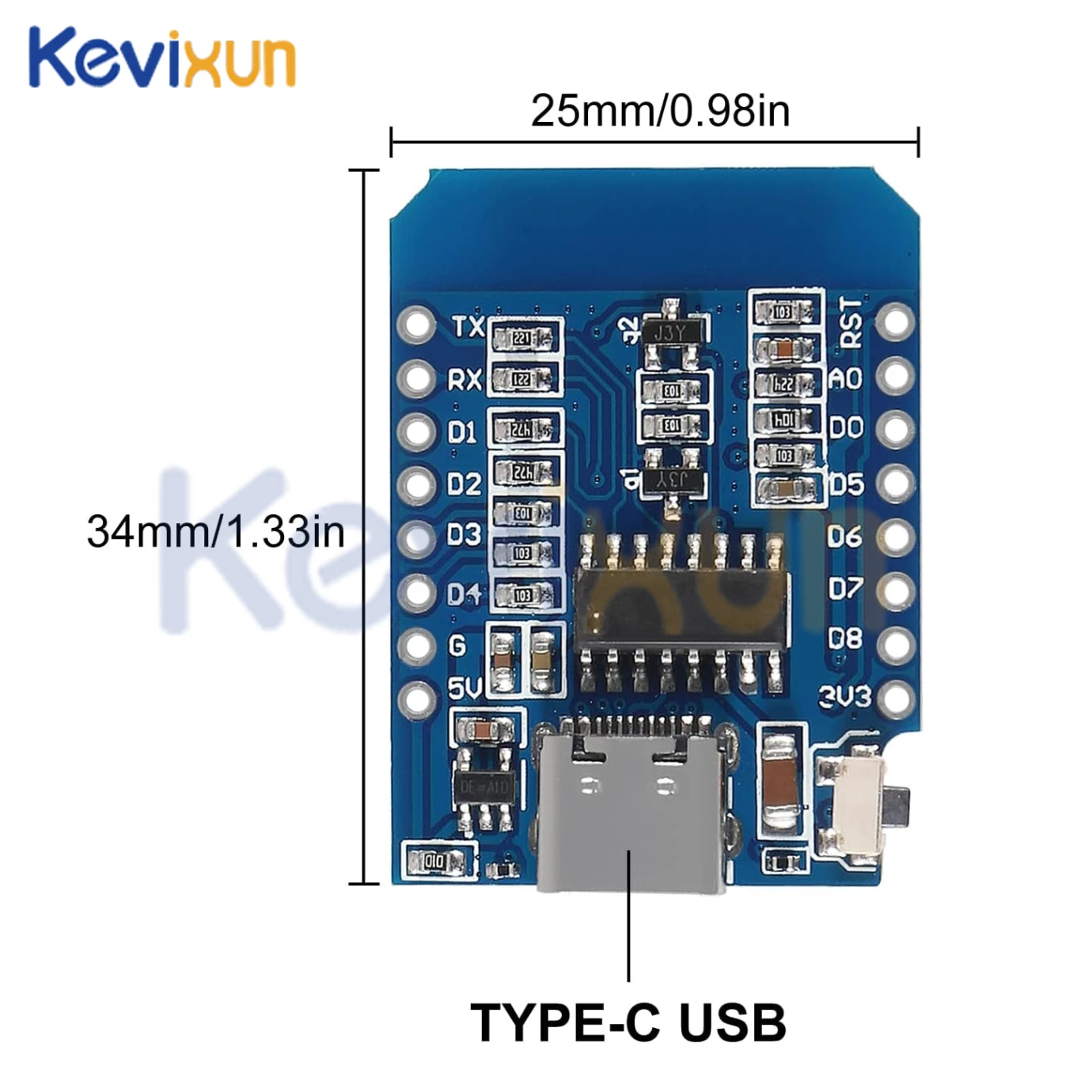 1-10 pz/Type-C Micro USB D1 Mini NodeMcu ESP8266 ESP-12F Mini NodeMCU Lua 4M byte modulo WiFi modulo WiFi Wireless per Arduino