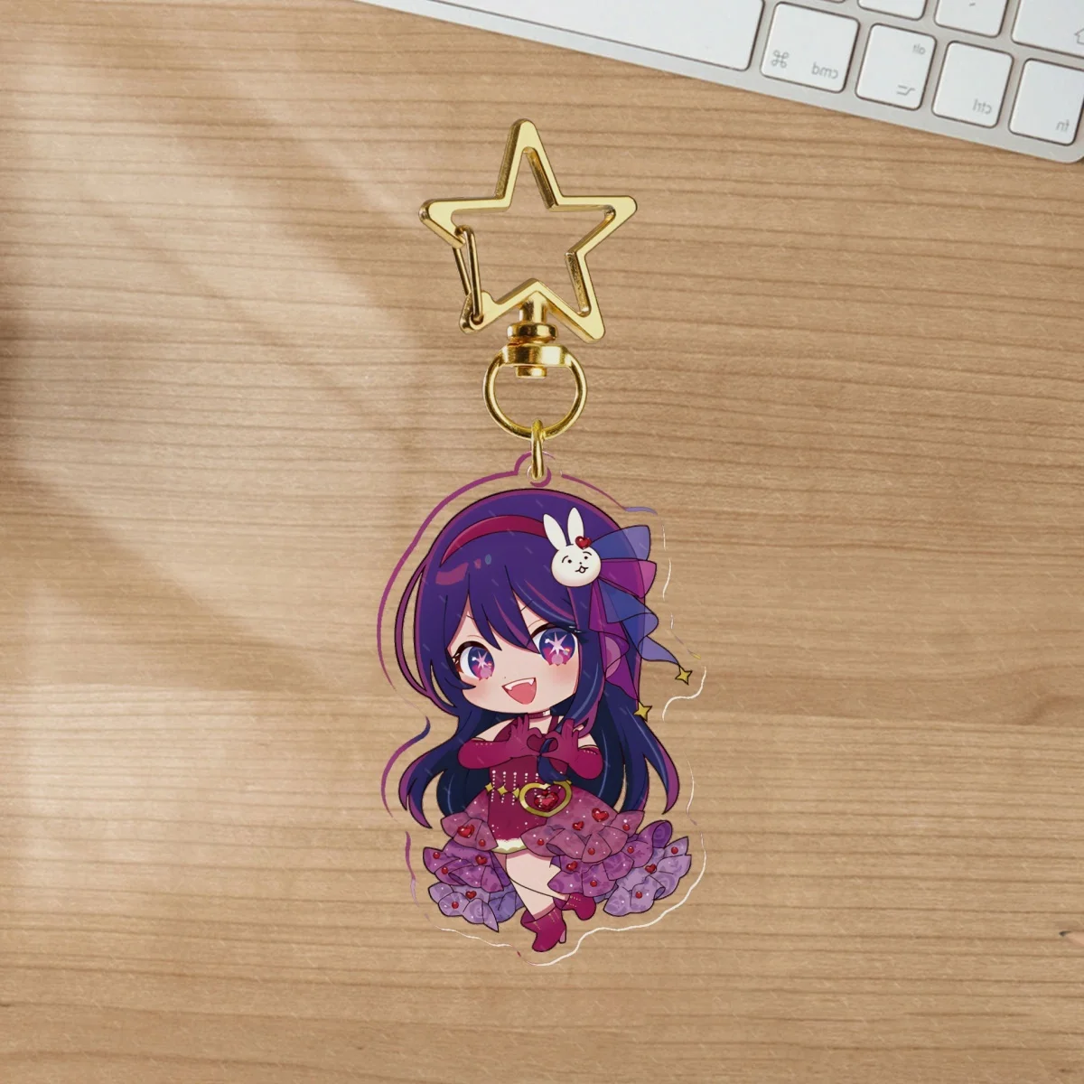 Anime Oshi No Ko Acrylic Stand Ai Aqua Ruby Arima Kana Kurokawa Akane MEM Keychains Pendant Car KeyChain Gift Accessories