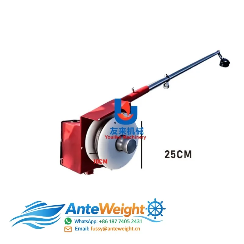 12V/24V/36/48V Electric Anchor Machine with Stainless Steel 304 and Steel Wire Rope for Fishing Boats Gill Nets & Fish Cages