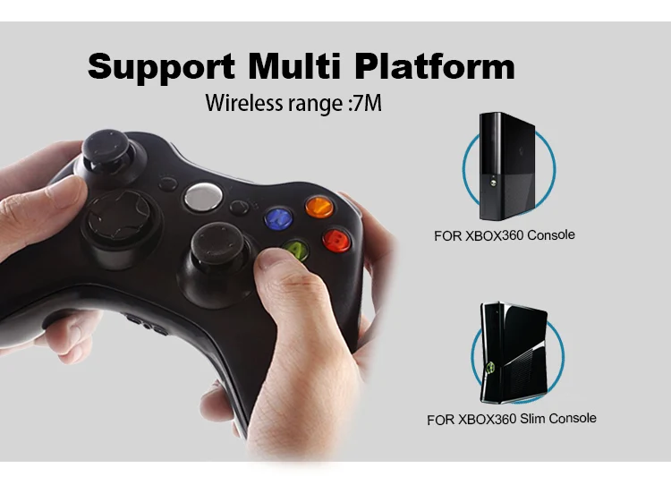 لوحة ألعاب لاسلكية لجهاز تحكم ألعاب Xbox 360 عن بعد JoyStick
