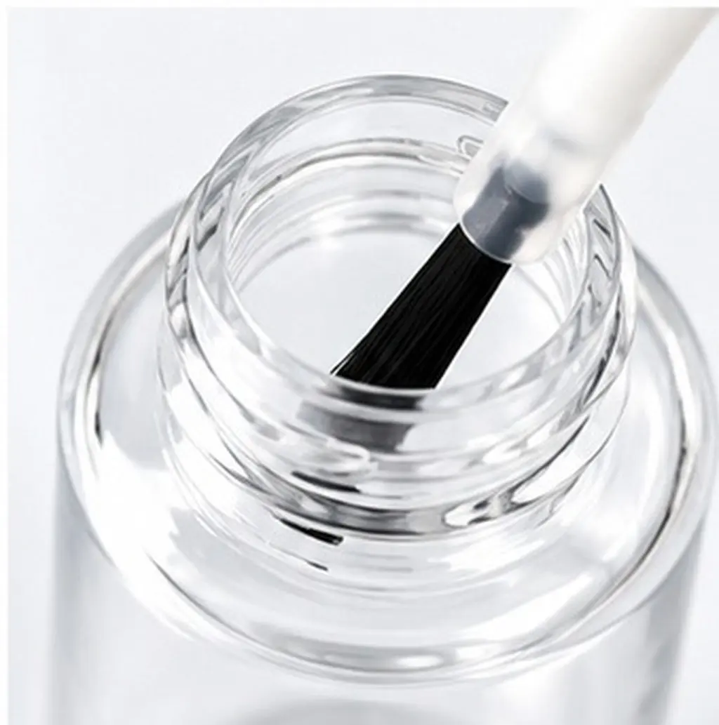 20Pcs Nail Polish Bottles Clear Refillable Manicure Containers Brush Cap Portable Nail Art Sample Bottles Empty Gel Polish