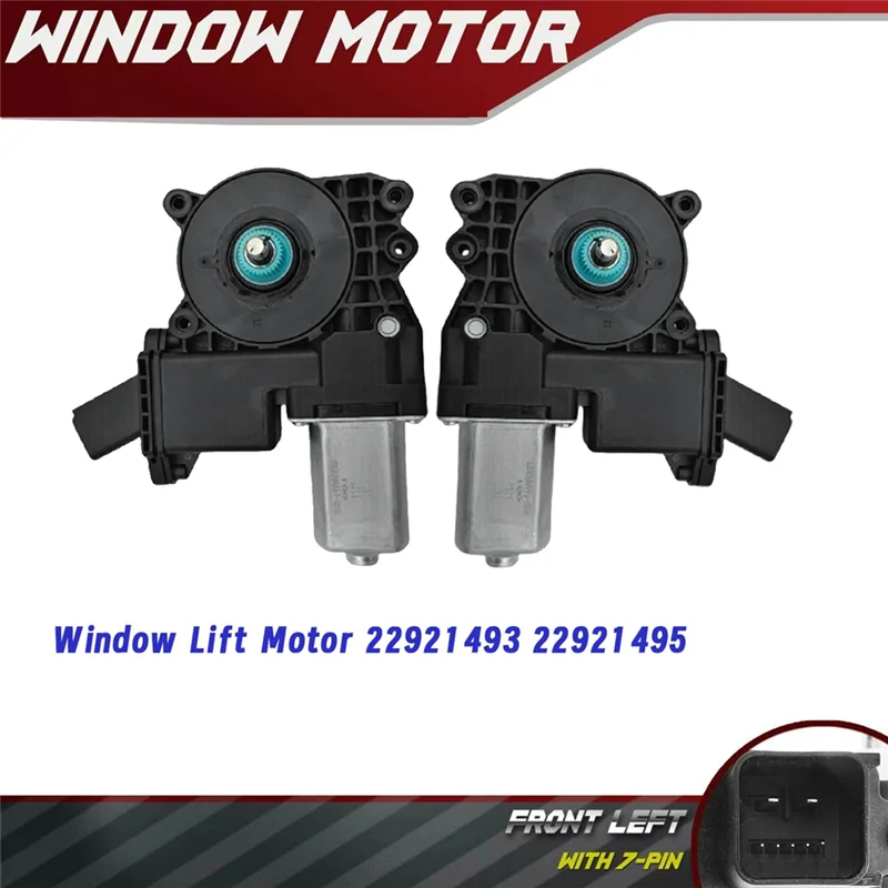 

Front Window Lift Motor 22921493 22921495 1 Pair 7Pin Power Window Motor For For Chevy GMC Truck SUV 2014-2020 2014-2020