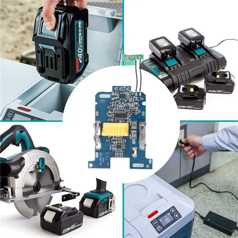 

ABZZ-4Pcs BL1830 Li- Battery BMS PCB Charging Protection Board For 18V Power Tool BL1815 BL1860 LXT400 Bl1850