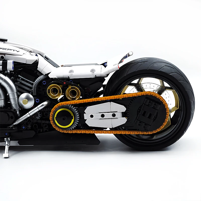 

1:5 Top Speed Motorcycle Building Blocks MOC 60522 Locomotive Model Bricks Autocycle Scooter Vehicle Toy Kit Chrismas Gifts Kids