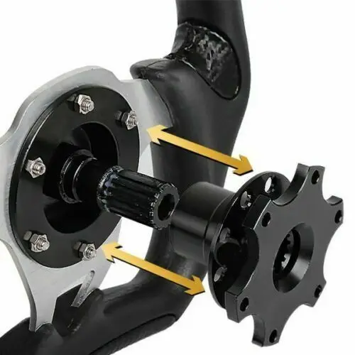 Universal Sport Steering Wheel Quick Release Utility Knife Boss Kit Red Hub Adapter