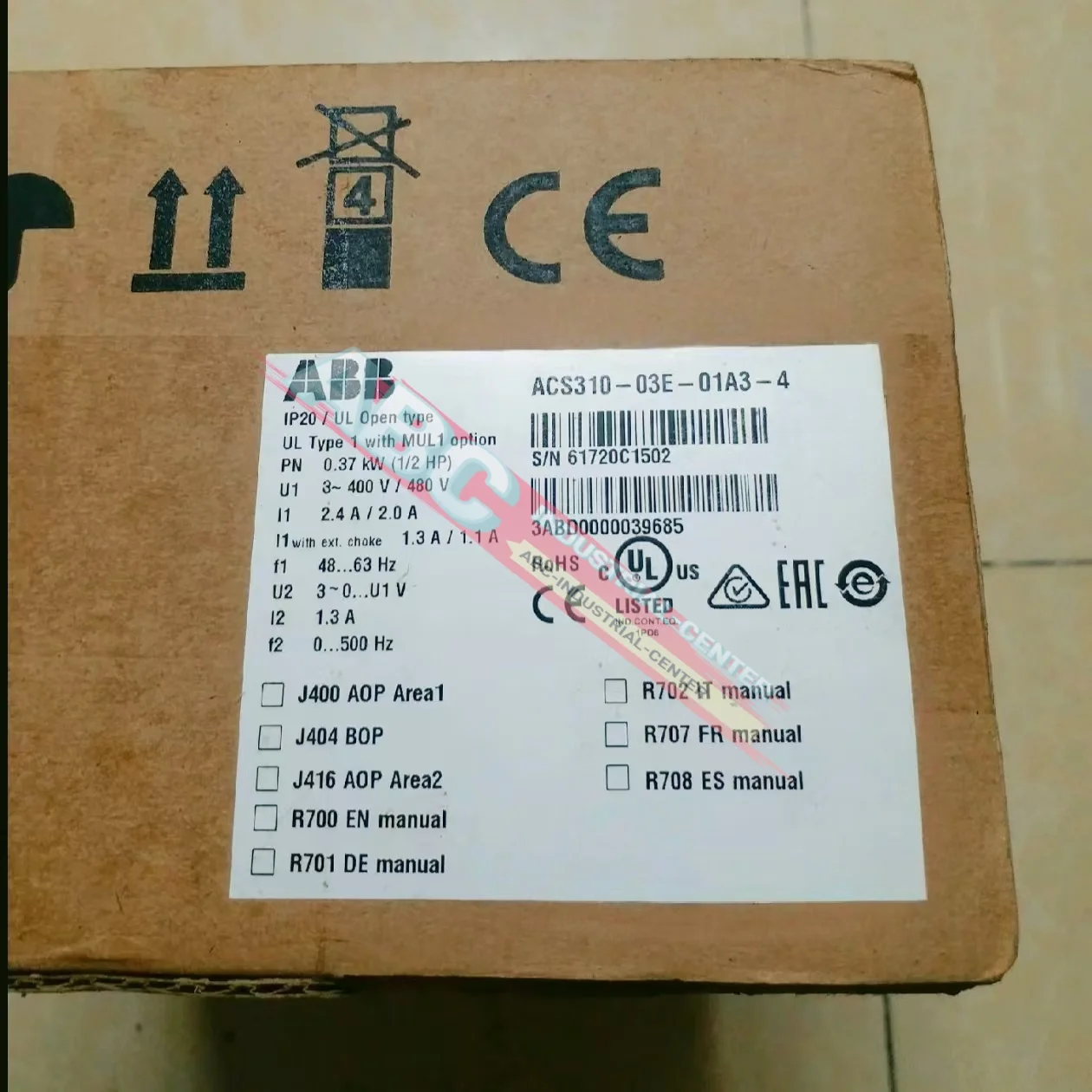 Frequency Converter  ACS150-03E-08A8-4   new in box  ACS310-03E-01A3-4