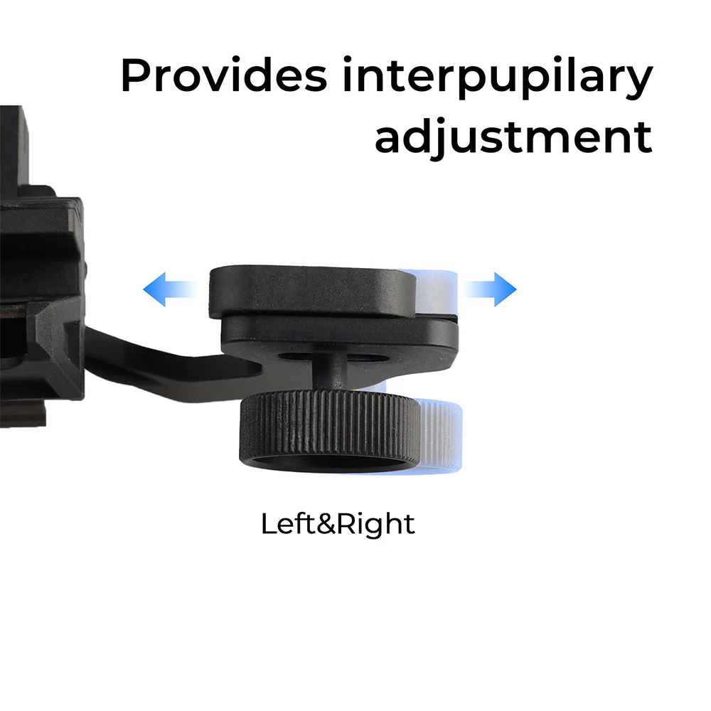 Novo adaptador de montagem dupla PVS-14 nvg náilon + alumínio design leve e resistente preto montagens nvg se encaixa para PVS-14 HS24-0285