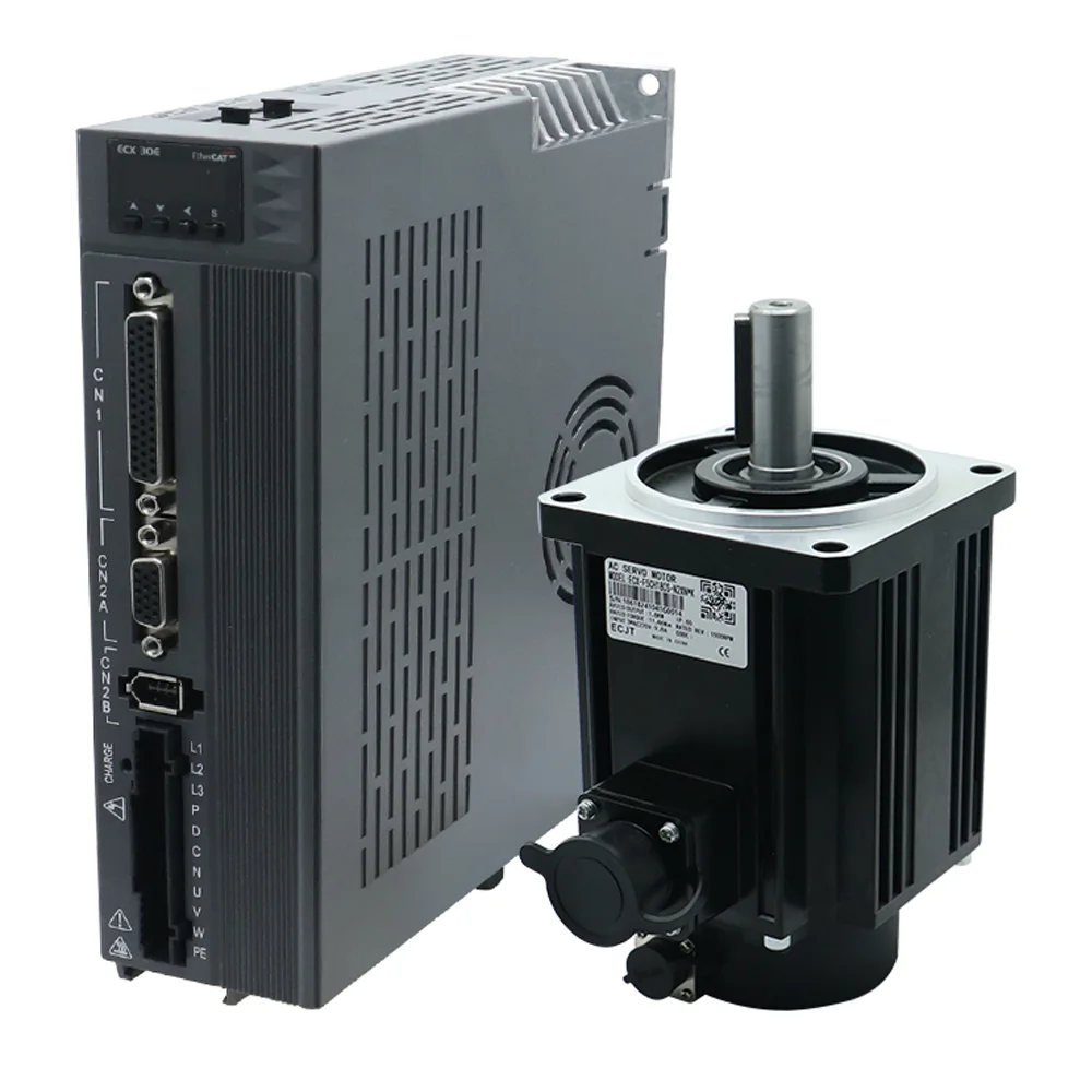 

110mm Flange Diameter 19mm 220V 3000rpm 5.73Nm 6.8A 1.8KW Servo Motor Ethercat Servo Drive Kit