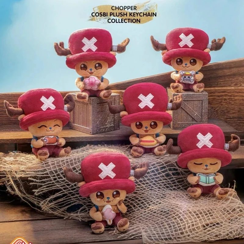 

Hot Toys One Piece Chopper COSBI Plush Keychain Blind Box Cute Cartoon Pendant Collectible Doll Toy Gift For Anime Fans