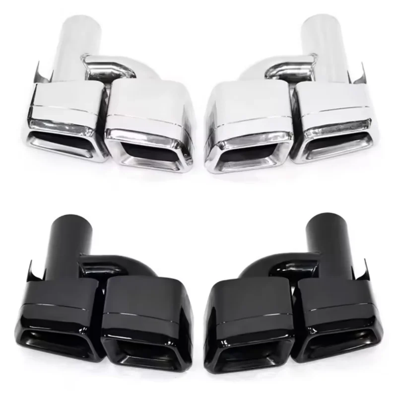 【2026 Hot Selling】DEX Exhaust Tips for  W212 W218 CLS-Class E-Class Upgrade to 63 Quad Square Muffler Tip Exhau
