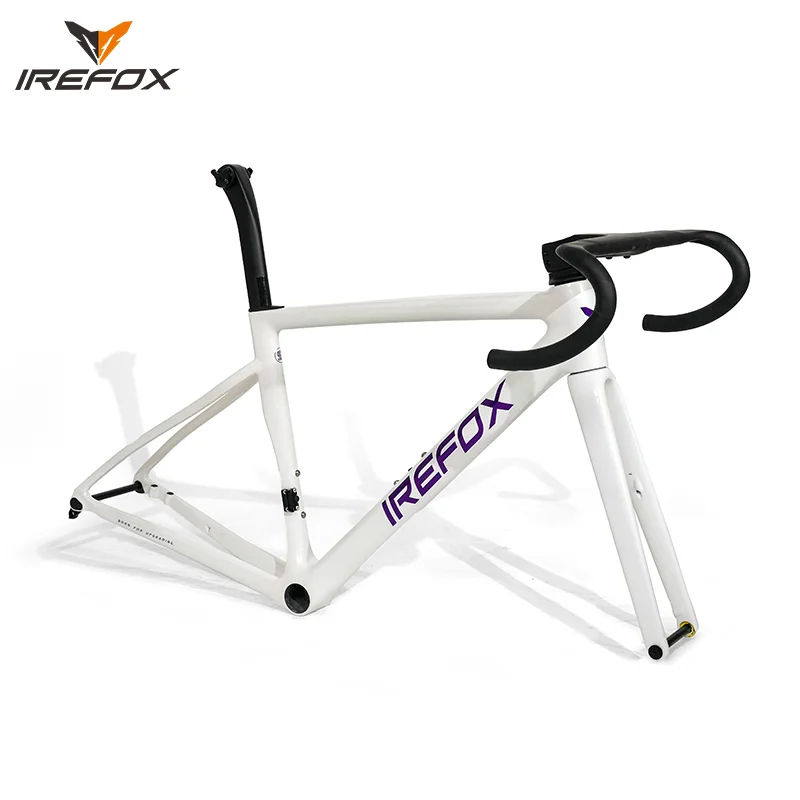 

IREFOX Full Carbon Bike Frame Lightweight Road Bicycle Disc Compatible Road Frame Hidden Internal Routing Carbon Road Frame Set