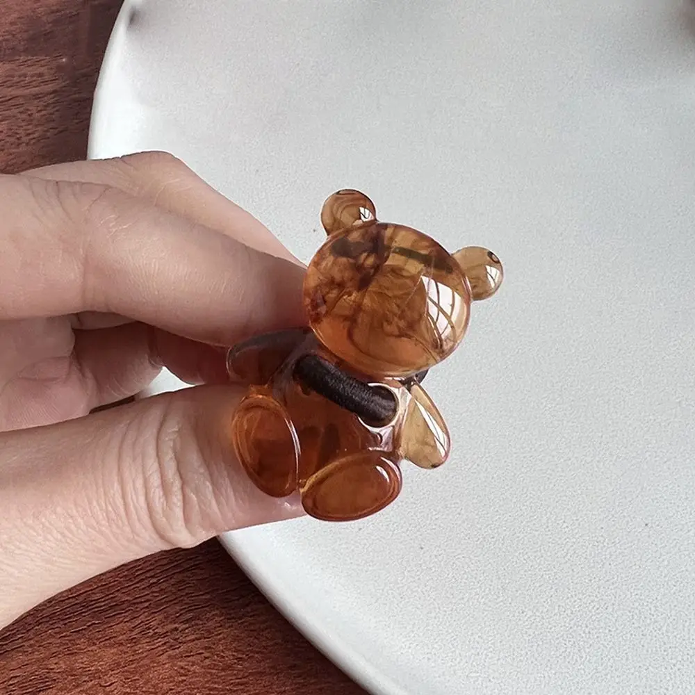 

Hair Rope Plastic Girls Headdress Ponytail Holders Bear Flower Scrunchies Women Hair Bands Hair Rubber Bands Sweet Hair Ties