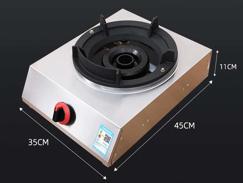 

Commercial Household Fierce Fire Stove Liquefied Gas Stove Hotel Medium High Pressure Furnace Large Fire Double Stove Cooktop